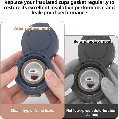 12pcs Gasket Replacement for Zojirushi Stainless Steel Mug, Silicone Lid Seal Ring Stopper Parts Leak-Proof Water Bottle Accessories for 16oz 12oz Compatible with SM-K Series BPA Free in Saudi Arabia