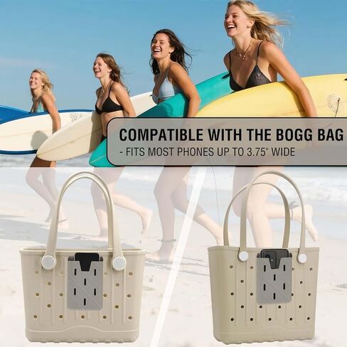 24-Piece Accessories for Bogg Bag– Cup Holder for Stanley 30/40oz, Cute Decorative Bag Charms, Insert Key Hooks, Silicone Phone Holder Women Tote Bags Organizer Kit for Beach, Travel & Daily Use in Saudi Arabia