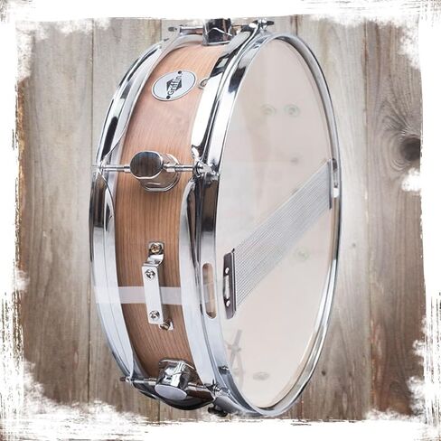 Griffin Snare Drum - 13 "X3.5" Poplar Shell (سلسلة Piccolo Littlesnap) مع الانتهاء من خشب البلوط ، رأس الطبل المطلي ، نغمة مشرق وهجوم الإيقاع الرائع in Kuwait