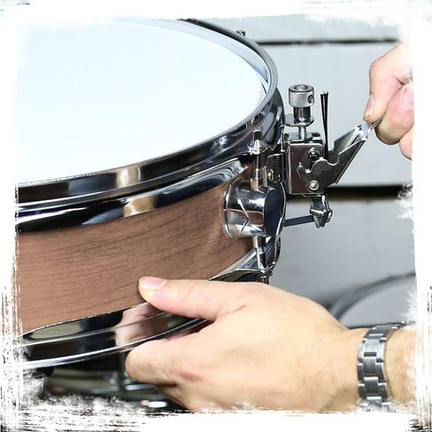 Griffin Snare Drum - 13 "X3.5" Poplar Shell (سلسلة Piccolo Littlesnap) مع الانتهاء من خشب البلوط ، رأس الطبل المطلي ، نغمة مشرق وهجوم الإيقاع الرائع in Kuwait