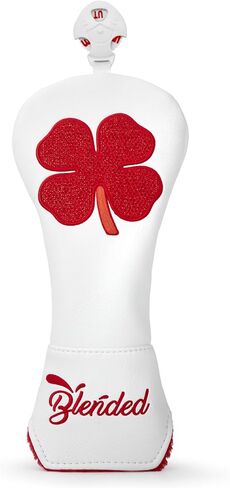 Golf Club Covers Embroidery Red Lucky Clover Driver Cover Fariway Wood Headcover Hybrid Head Covers Leather Golf Headcovers for Most Brand in Saudi Arabia