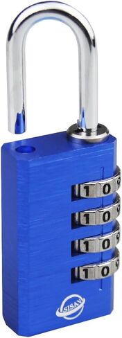 4-Digit Aluminum Combination Padlock for Gym,School Lockers,Toolbox,Fence Gate,and Employee Locker,(Purple 1pack) in Kuwait