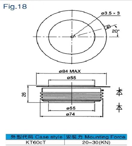 Thyristor KP1200A1600V KP1200A KP1200A-16 in Saudi Arabia