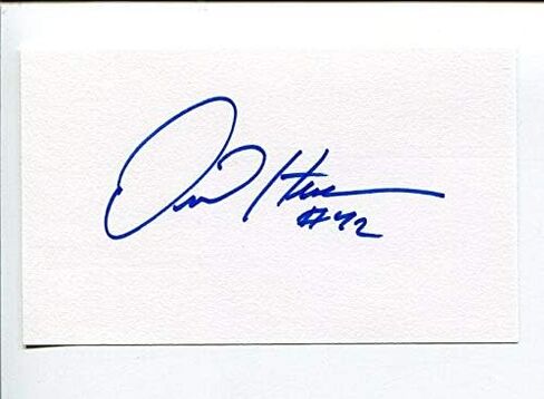 توقيع Topps Dave Henderson Oakland Athletics Boston Sox Seattle Mariner - بطاقات البيسبول الموقعة in Saudi Arabia