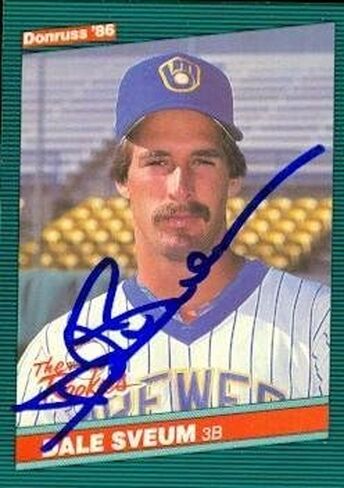 بطاقة البيسبول التي تم توقيعها Dale Sveum (Milwaukee Brewers) 1986 Donruss #37 The Rookies - Baseball Slabbed Cards in Saudi Arabia