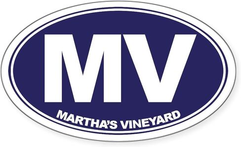 خريطة كروم كرمة Cafepress Martha ملصق مصد أو بيضاوي للسيارة in Kuwait