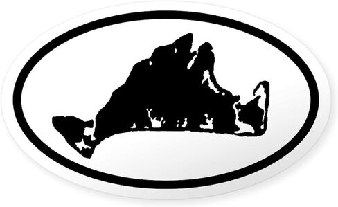 خريطة كروم كرمة Cafepress Martha ملصق مصد أو بيضاوي للسيارة in Kuwait