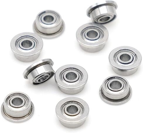 MF63ZZ 3x6x2.5mm Miniature Flanged MF63Z ZZ Ball Bearings 10Pcs in Saudi Arabia