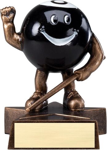 Decade Awards 8 Ball Lil' Buddy Trophy - 4 Inch Tall | Engraved Kids Pool Award - Customize Now in Saudi Arabia