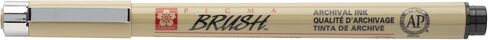 Sakura Color Products of America Marker, Brush Tip, Water/Fade Proof, Black (SAKXSDKBR49) in Kuwait