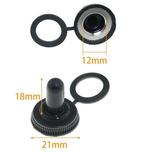 MEETOOT 10PCS 12mm Toggle Switch Boot Dustproof Waterproof Protective Cover Switch Cover for Boat Marine Equipment Off Road Vehicle in Saudi Arabia