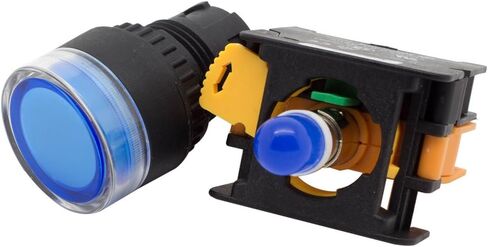 LXG-22 22MM 1NO زر الضغط لحظة التبديل 24V AC DC LED إضاءة (أصفر) in Kuwait