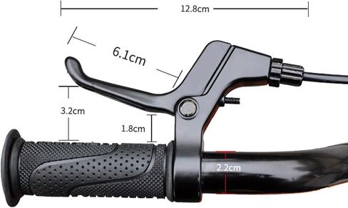 2Pcs Kids Bike Brake Levers, Children Bike Brakes, Universal Aluminum Alloy Bikes Handles, Black in Saudi Arabia