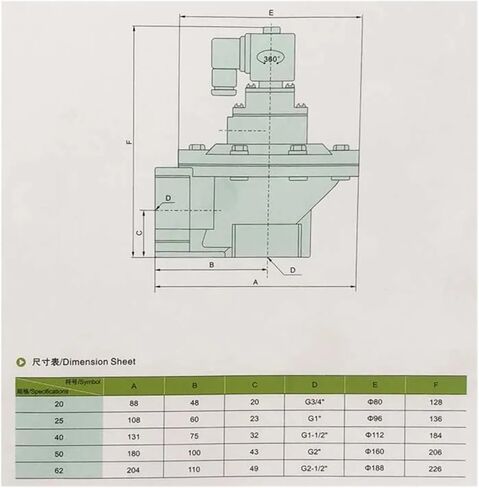 DMF-Z-62S/76S Diaphragm Valve Right Angle G21/2 G3 Internal Thread Solenoid Pulse Valve(Dmf-z-62s,220V) in Saudi Arabia