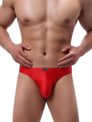 Hanhepee Men's Shining Thong Underwear Stretch T-back Low Rise Hipster Mens Under Panties Sexy in Saudi Arabia
