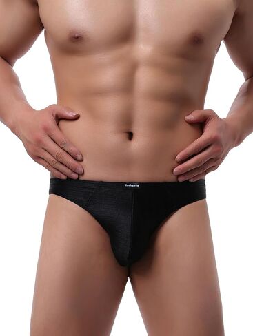 Hanhepee Men's Shining Thong Underwear Stretch T-back Low Rise Hipster Mens Under Panties Sexy in Saudi Arabia