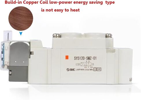 1pcs 5 Port Solenoid Valve Type Sy7120/7220/7320 SY7120-3DZ-02 SY7120-4DZ-02 SY7220-5DZ-02 SY7120-5DZ-02 (SY7220-5G-02) in Saudi Arabia