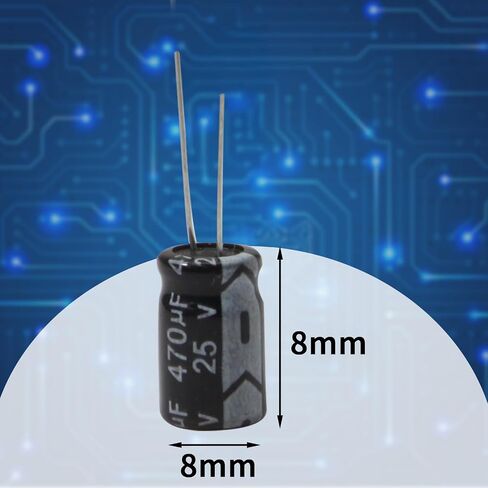 15 PC 16v 470uf Capacitor, Aluminum Radial Electrolytic Capacitors for TV, LCD, Radio, Microwave, Game (8 x8mm) in Saudi Arabia
