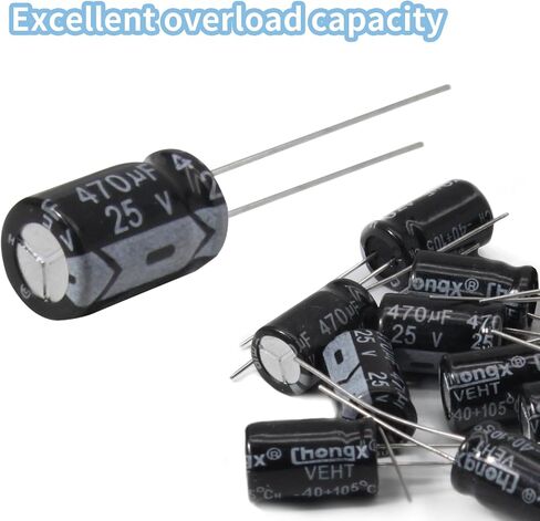 15 PC 16v 470uf Capacitor, Aluminum Radial Electrolytic Capacitors for TV, LCD, Radio, Microwave, Game (8 x8mm) in Saudi Arabia