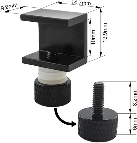 8pcs مقاطع الطابعة 3D الطابعة ، ender 3 مقاطع من الزجاج قابلة للتعديل ender 3 مقاطع لوحة بناء متوافقة مع ender 3 pro/ender 3 v2/ender 3 s1/ender 3 max neo/ender 5 ، cr-10 3d printer berber clips ، in Kuwait