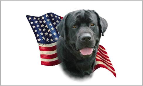Black Lab Flag Decal Decal Vinyl Pumper Sticker 5 " in Saudi Arabia