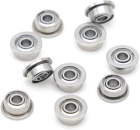 MF52ZZ 2x5x2.5mm Miniature Flanged MF52 Z ZZ Ball Bearings 10Pcs in Saudi Arabia