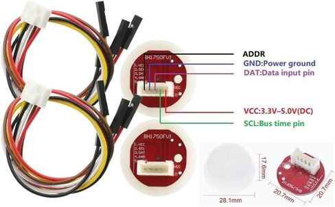 2 Pcs BH1750 BH1750FVI Digital Light Intensity Light Module Light Ball for Arduino Illumination Sensor in Saudi Arabia