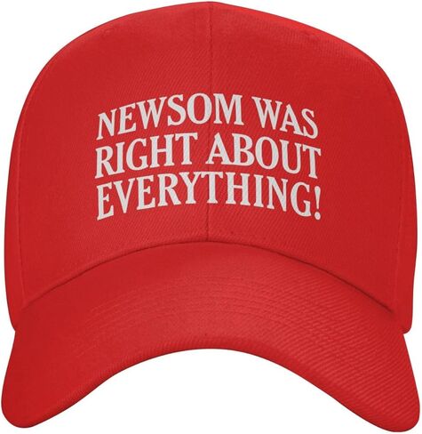 Newsom was Right About Everything Hat Newsom 2026 2028 Hat Trucker Cap for Men Women Black in Saudi Arabia