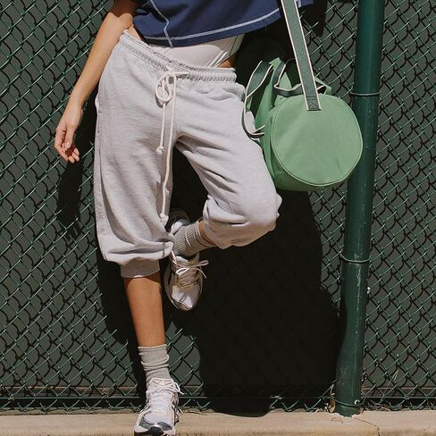 Songling Womens Sweatpants Capri Pants Cropped Joggers Casual Drawstring Waist Running Workout Lounge Pants with Pockets in Kuwait