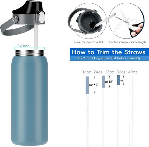 2 IN 1 Lid for Owala Freesip Water Bottle, Replacement Lid for Owala 16oz 24oz 25oz 32oz 40oz, One Button Water Bottle Top Lid, BPA-Free Owala Accessories, Leak-Proof and Dishwasher Safe in Saudi Arabia