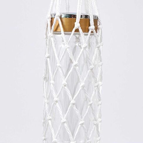 Teensery 2 PCS Macrame Gater Bottle Carrier Cotton Cotton Rope Crochet Bage Bag Boho Bottle Botte Bag Bag Bagge Mater Mater Toking Camping Cycling (White) in Saudi Arabia