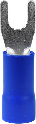 50PCS 6 AWG 1/4" M6 Insulated Fork Crimp Connector 88A 600V UL cUL for Electrical Terminals (50, 1/4") in Saudi Arabia