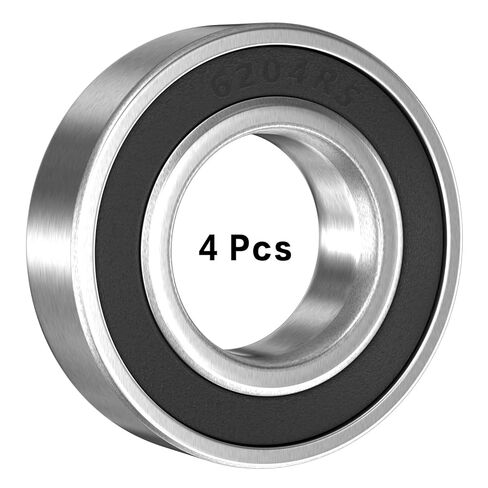 4 PCS 6204 2RS Bearings ، مصنوعة من الحامل الصلب 20 مم × 47 مم × 14 مم ، محامل محمية مزدوجة in Kuwait