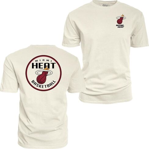 Blue 84 NBA مرخص رسميًا T-Shirt Ringspun الأمامي/الخلفي العاج in Saudi Arabia