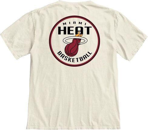 Blue 84 NBA مرخص رسميًا T-Shirt Ringspun الأمامي/الخلفي العاج in Saudi Arabia