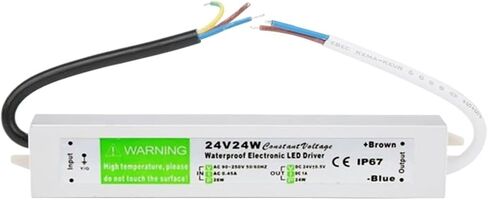 90-250V AC إلى DC 24V 24W 1A إضاءة محول LED محول محرك Aluminium IP67 Outdoor مقاوم للماء مصدر الطاقة in Kuwait