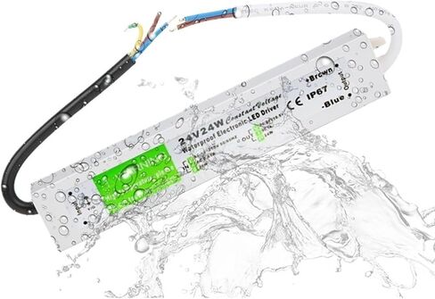 90-250V AC إلى DC 24V 24W 1A إضاءة محول LED محول محرك Aluminium IP67 Outdoor مقاوم للماء مصدر الطاقة in Kuwait