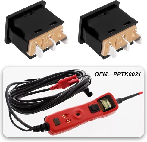 2PCS مفاتيح الروك استبدال 6A 250VAC / 10A 125VAC التبديل جزء PPTK0021 متوافق مع مسبار الطاقة PP3 PP3S PP3Z PP4 in Saudi Arabia