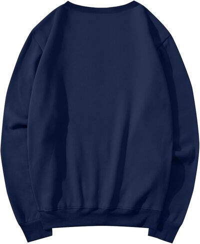 Crewneck Sweatshirts Women Oversized Sweatshirts Hoodies Solid Color Sweaters Casual Tops Comfy 2025 Fall Clothes in Saudi Arabia