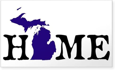 Cafepress Home Michigan Sticker Rectangle Lugper Sticker Decal in Saudi Arabia