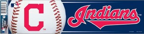 WinCraft MLB Cleveland Indians WCR13277213 Bumper Strip, 3" x 12" in Kuwait