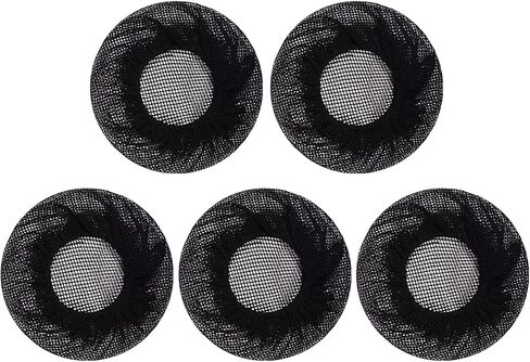 Beaupretty 5pcs Ballet Hair Bun Net Elegant Reusable Black Hair Net stretch mesh Accessory Covers for Women in Saudi Arabia