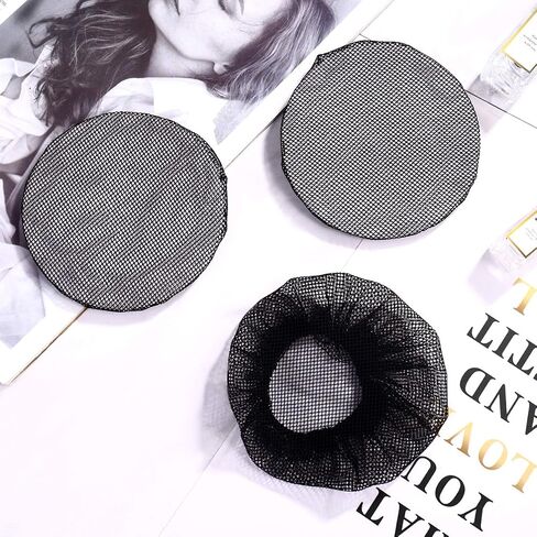 Beaupretty 5pcs Ballet Hair Bun Net Elegant Reusable Black Hair Net stretch mesh Accessory Covers for Women in Saudi Arabia