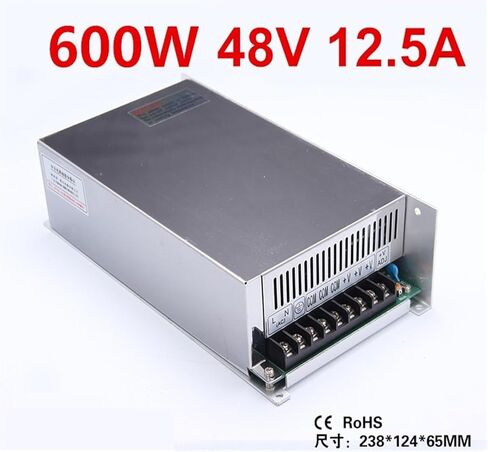 LED تبديل الطاقة 48V 12.5A 600W الإدخال 110/220VAC إلى DC 48V (220 فولت) in Kuwait