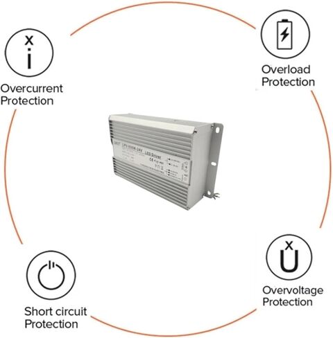 500W Waterproof Power Supply 24V 36V 48VDC Outdoor Waterproof Switching Power Supply Smps LPV-500W(48v-500w) in Kuwait