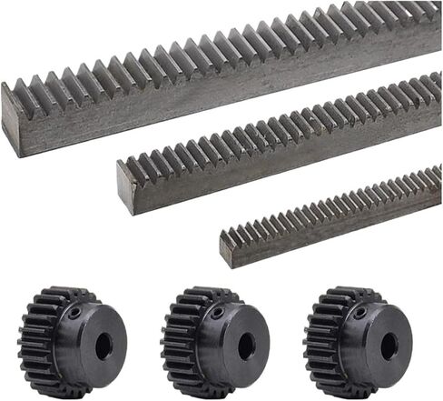 Machinery Industrial Pinion Gear 3pcs 1M 16teeth Pinion + 3pcs 1Mod 1 Modulus High Precision Gear Rack Steel 10 * 10 * 1000mm(8mm) in Kuwait