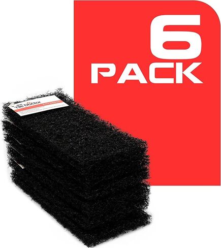 The Tile Doctor Multipurpose Scrub Pad - Ideal for Bathroom, Kitchen & Floor Cleaning - Non-Scratch Dish Sponge & Shower Scrubber - Non Abrasive - (White - Light Duty, 6 Pack) in Saudi Arabia