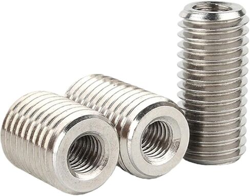 2/5pcs داخل خارجي محول الخيط المكسرات المسمار إدراج محول الأكمام مقرن الجوز M2 M3 M4 M5 M6- M12 M20 304 الصلب غير القابل للصدأ (طول 15 مم ، M6M14 5pcs) in Kuwait