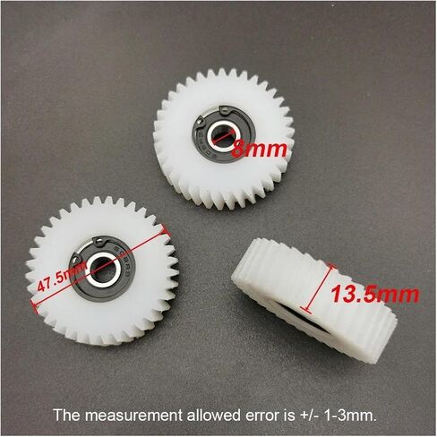 47.5x13.5mm 36T Helical Planetary Gear for Bafang Ebike Motors - Includes 8mm Bearing, Durable Nylon Gear Kit in Saudi Arabia
