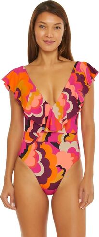 Trina Turk Women's Standard Fan Faire 1pc Ruffle in Saudi Arabia